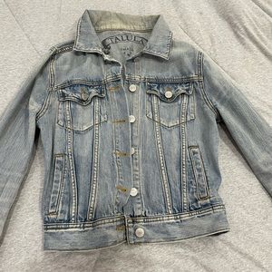 Aritzia Talula cropped denim jacket